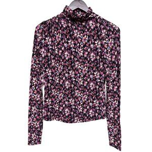 Isabel Marant Etoile Lou Women's Top High Neck Turtleneck Floral Size 4 NWOT
